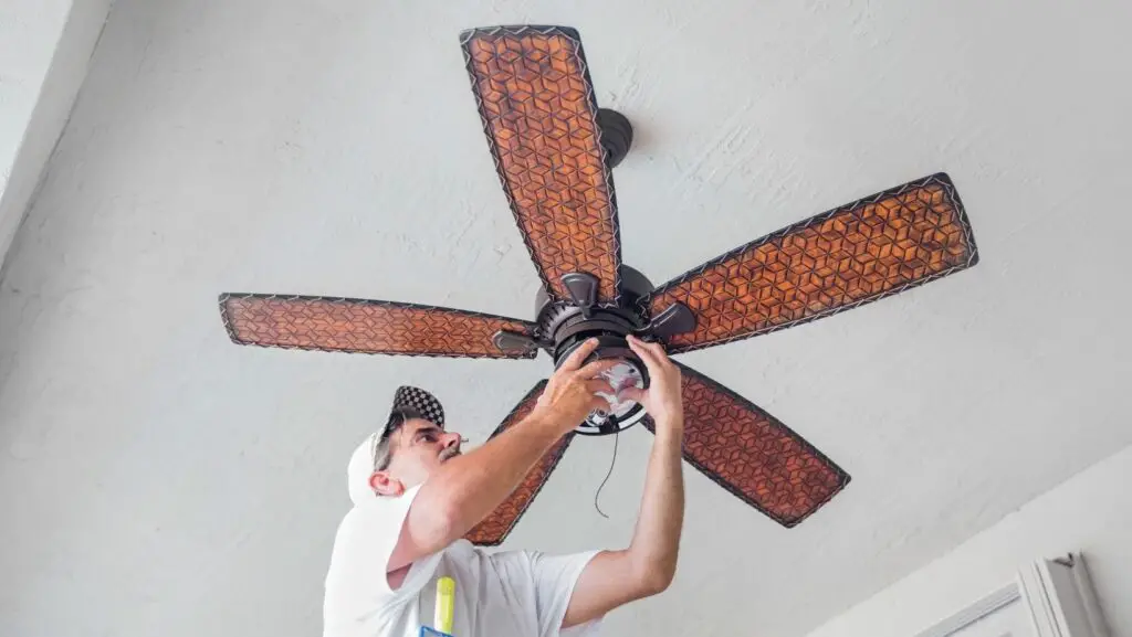 installing log cabin ceiling fan