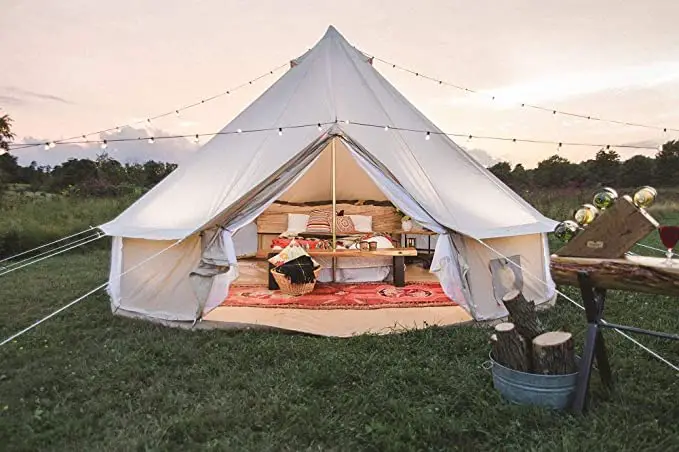 best log cabin canvas tent